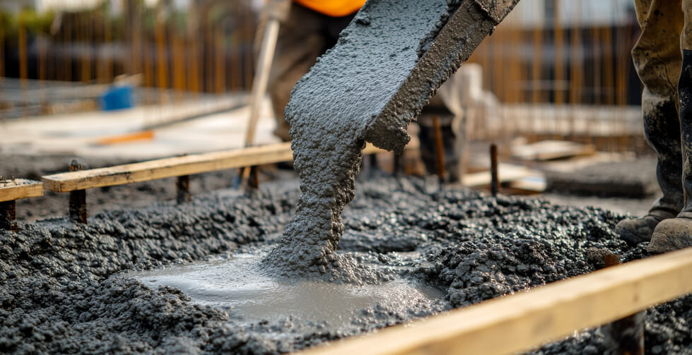 Pouring concrete slabs with proper technique